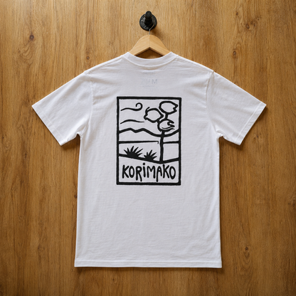 Cabbage Tree Tee White Back